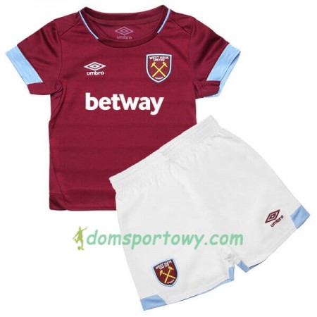 Koszulka West Ham United Dziecięcy Domowe Koszulki Piłkarskie 2018-2019 Krótki Rękaw